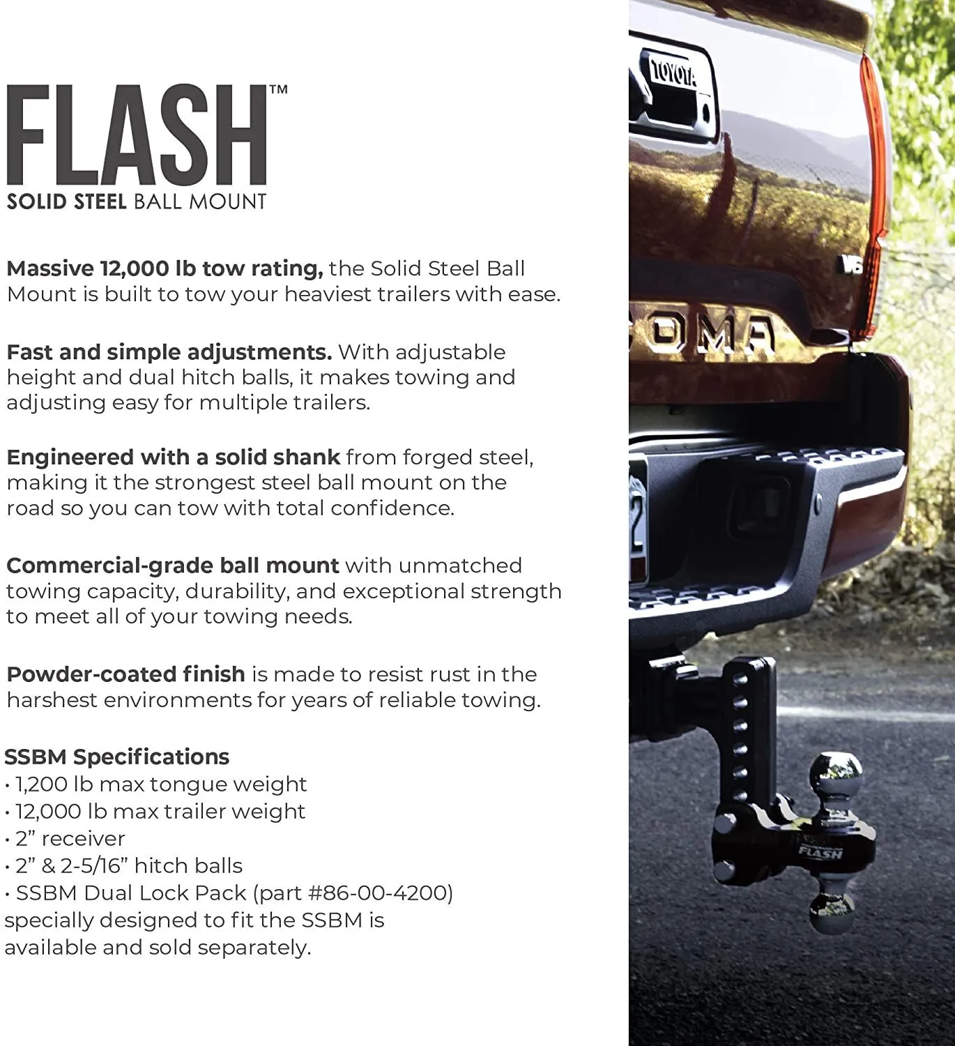 Flash 6In drop Solid Steel 2.
